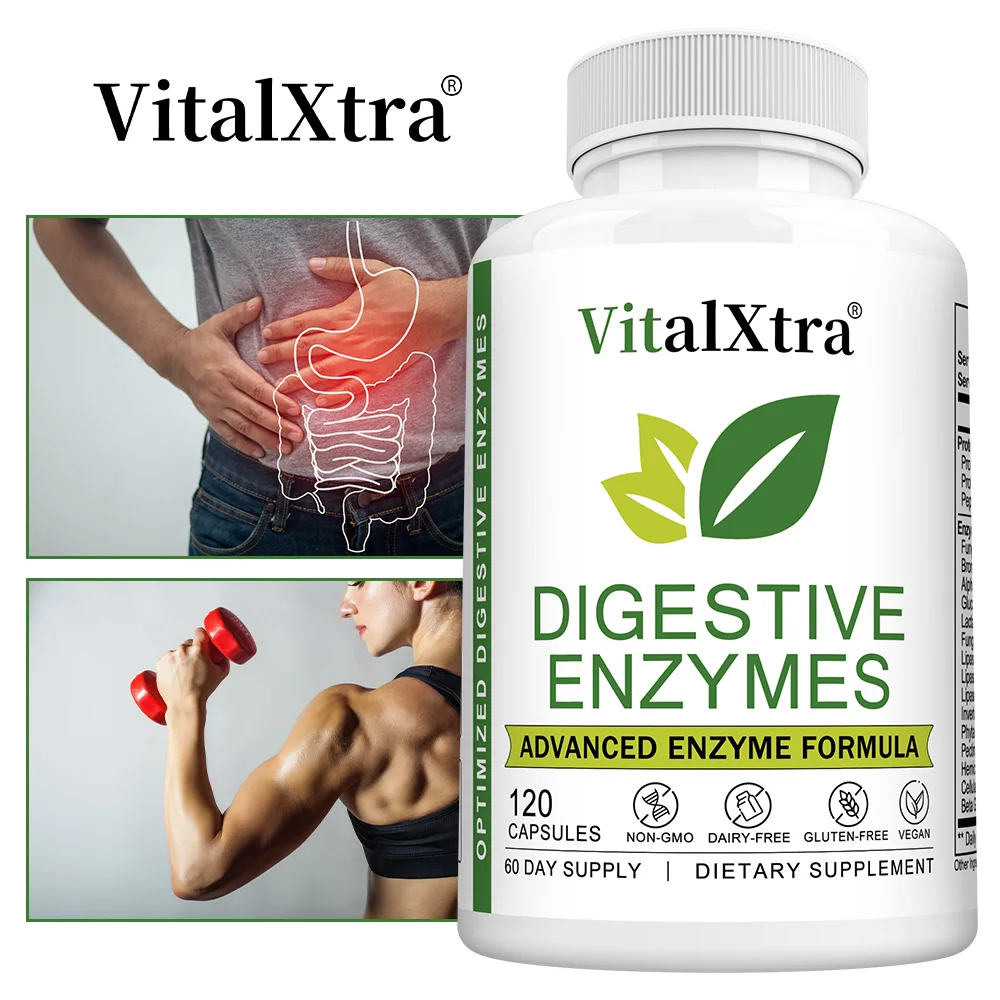 

Здоровые ферменты для галлонов и мощности для улучшения пищеварения — 18-функциональные ферменты для обслуживания здоровья желобов и пищеварительной системы