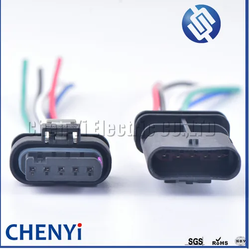 Imagen 2 del producto Conector eléctrico automático impermeable, Sensor de flujo de masa de aire, enchufe de arnés MAF 8K0973205, 5 pines 1-1718806-1 4F0973705