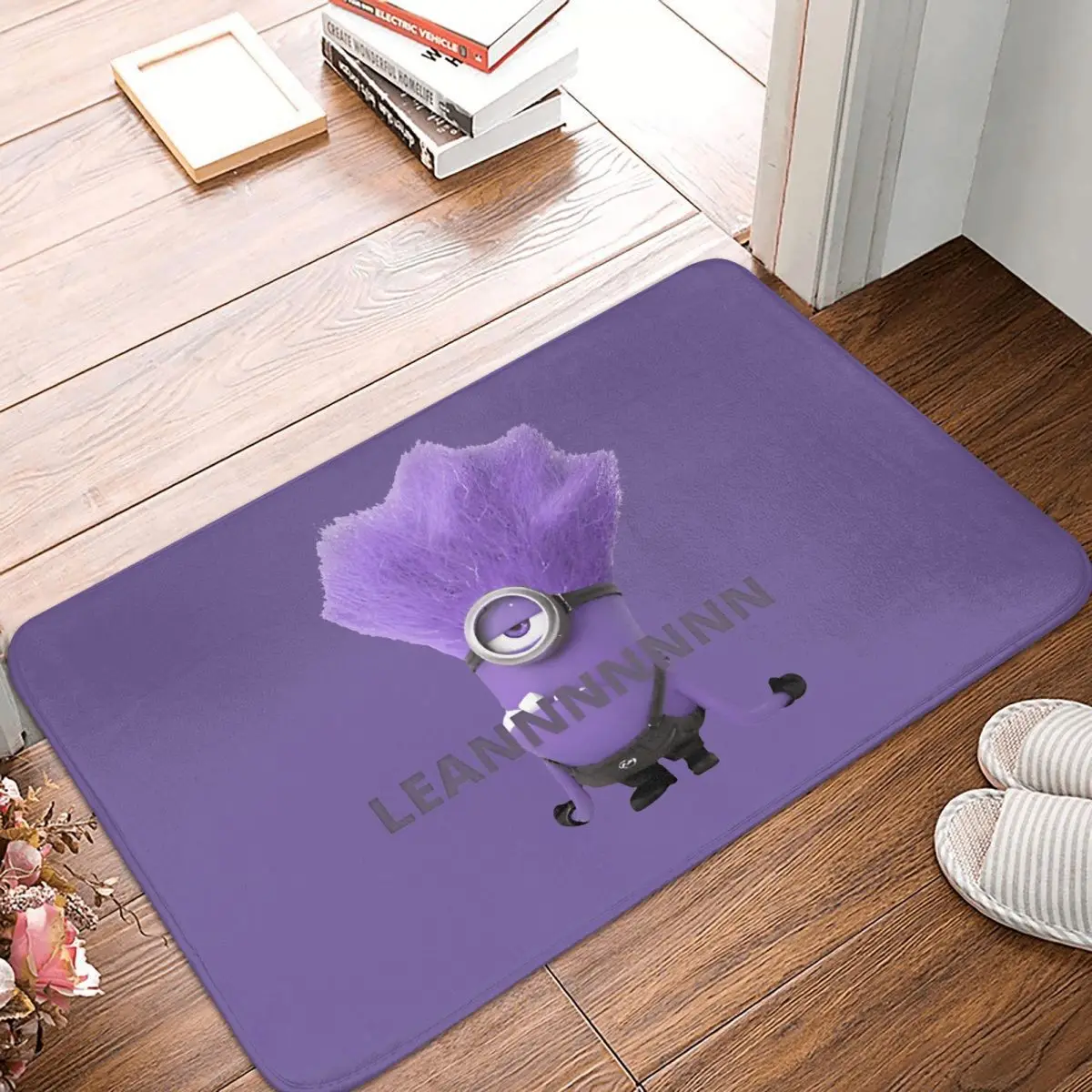 Despicable Me Bedroom Mat LEANNNNIONS Racerback Tank Doormat Flannel Carpet Entrance Door Rug Home Decoration