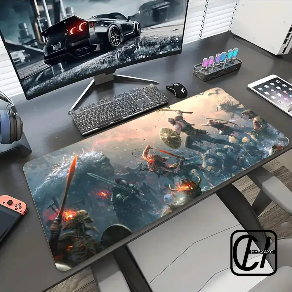 

‘XAXC’Large Mouse Pad Gaming Mat God of War Non-slip Gamer Pads Laptop Keyboard Accessories Pc Extended Rubber Deskmat Mousepad