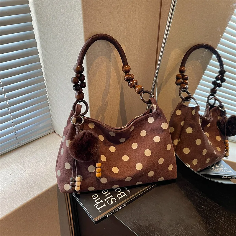 Bolso Retro de Ante para Mujer, Gran Capacidad, Bandolera, Bolso de Hombro, Cartera y Bolsos de Diseño, Bolso de Mujer, Сумка, Sac