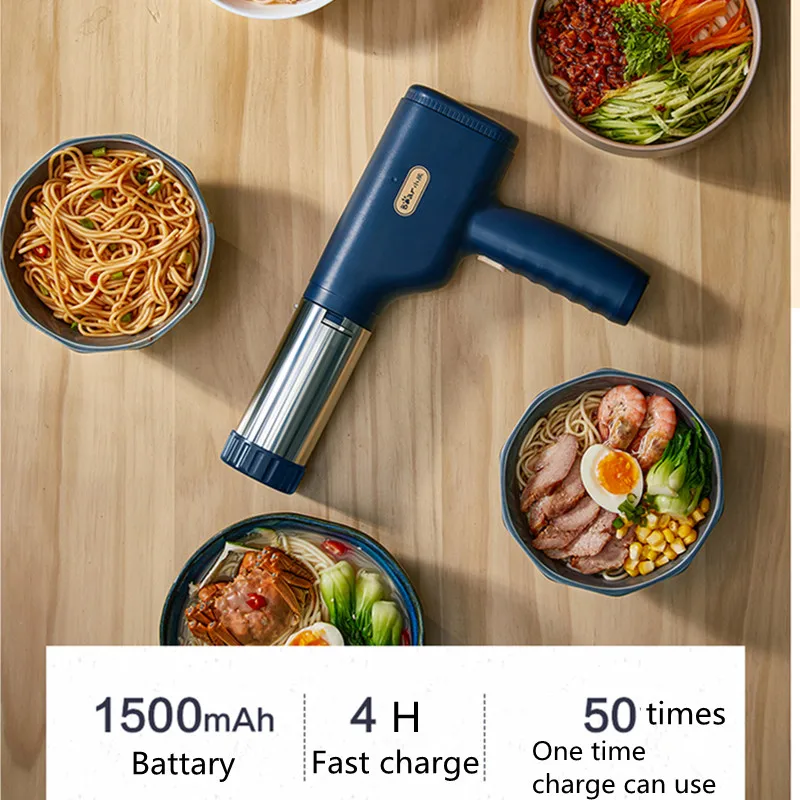 Stainless Steel Noodle Maker Handheld Household Electric Small Wireless Charging Pressure Noodle Gun Machine And Pasta Maker