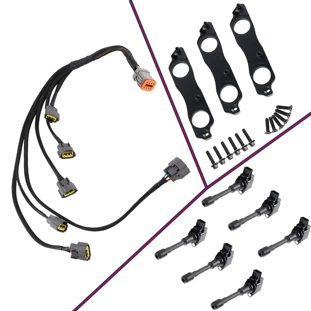 new Ignition Coil Upgrade Kit for 2JZ-GTE & 1JZ-GTE R35 GTR Custom Coil Pack Conversion Kit install to 1500bhp capable