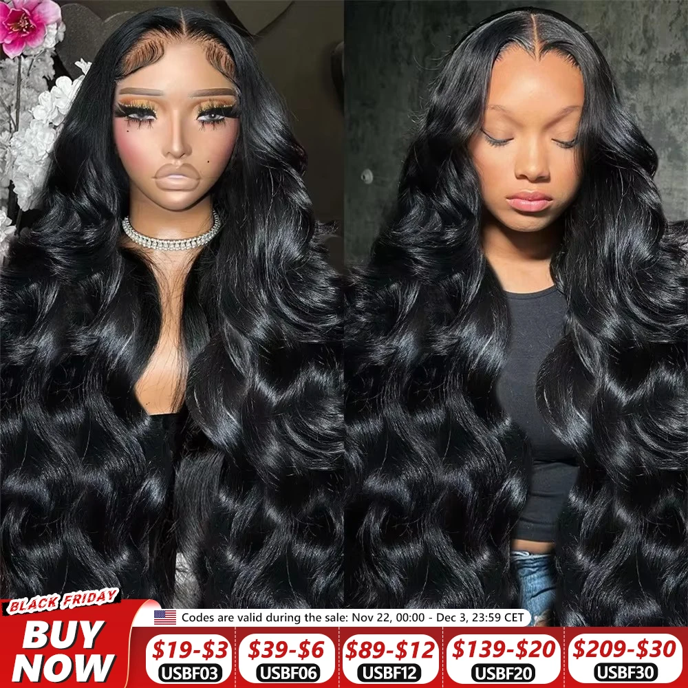 30 38 inch Body Wave 13x4 Lace Front Human Hair Wig For Women 180% 13x6 HD Lace Frontal Wigs Brazilian 6X4 5X5 Closure Wigs Sale