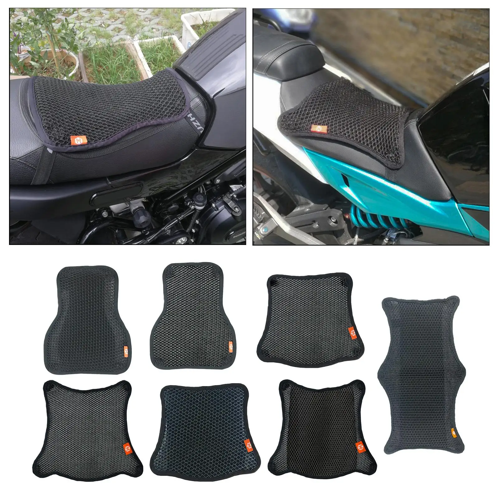 

Summer Motorcycle Seat Cushion Pad Protector Cruiser Sport Saddles