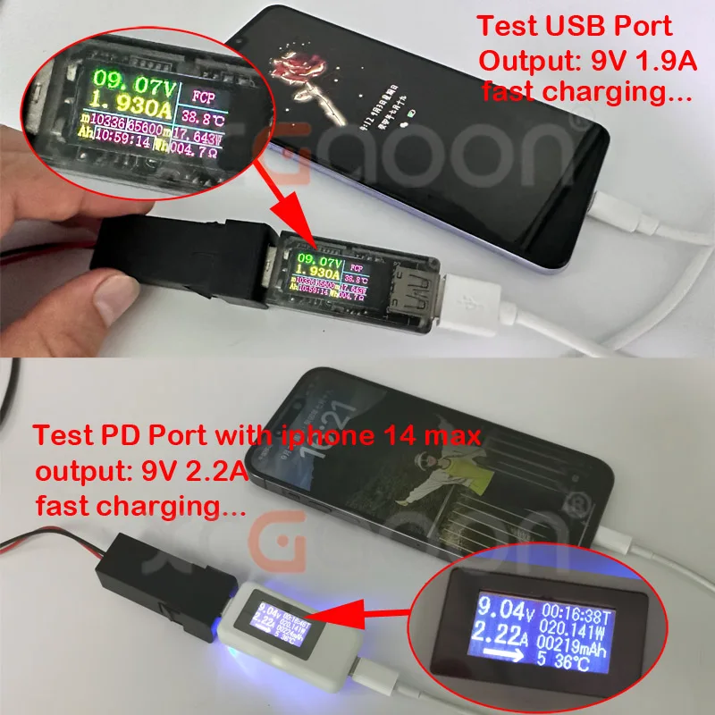 PD Type-C & USB QC3.0 CellPhone Car Quick Charger for Toyota Land Cruiser Prado 150 Series Rav4 Camry Hiace Corolla