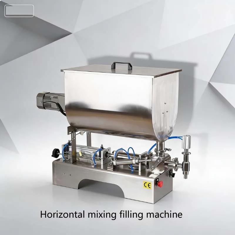 

Semi Automatic Horizontal Screw Piston High Viscosity Paste Can Bottle Filler Tomato Chilli Sauce Filling Mixing Machine