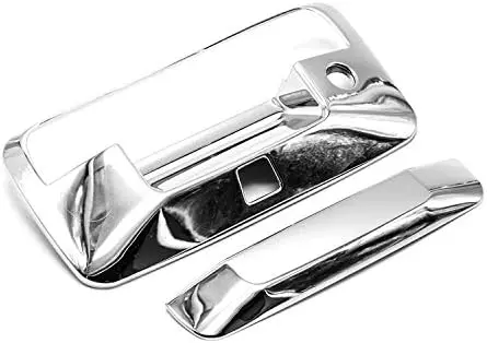 

Полированная хромированная крышка ручки двери багажника для Chevy Silverado/GMC Sierra 1500 2500HD 3500HD 2014-2018 с отверстием для камеры