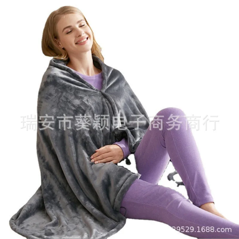 

Heating Heating Shawl Electric Heating Outer Blanket Coral Fleece Warm Cover Cold-proof Warm Cloak Winter Usb Charging 150