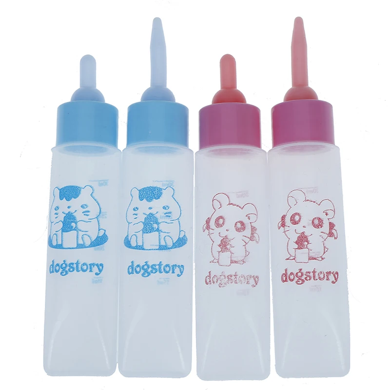 30ml 1pcs Pet Milk Bottle Silicone Nipple Small Animal Feeding Hamster Cat Dogs Puppy