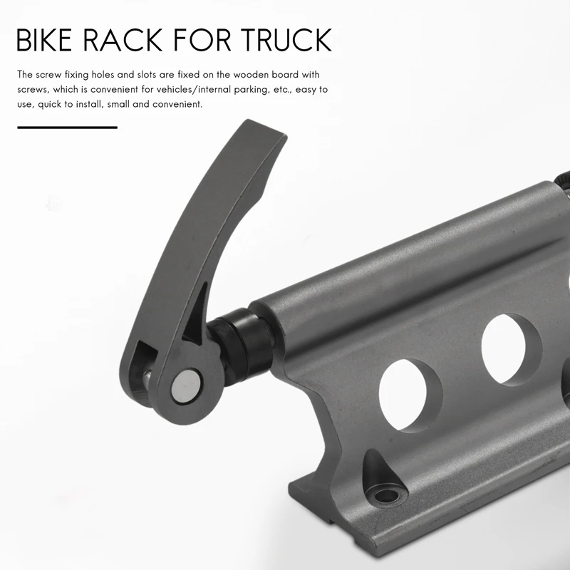 2Pack Bike Fork Mount Bicycle Truck Bed Roof Bike Rack Bike Block Truck Mount For MTB Road Bike image 3