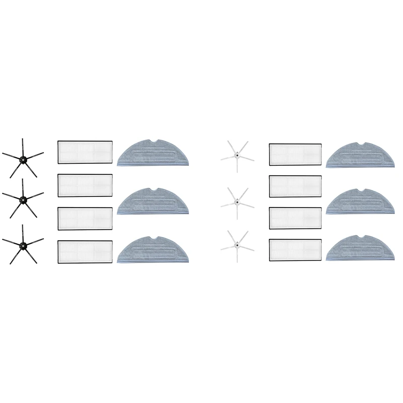Совместимые сменные детали, салфетка для протирания, боковые щетки с фильтром для пылесосов Xiaomi Roborock S7