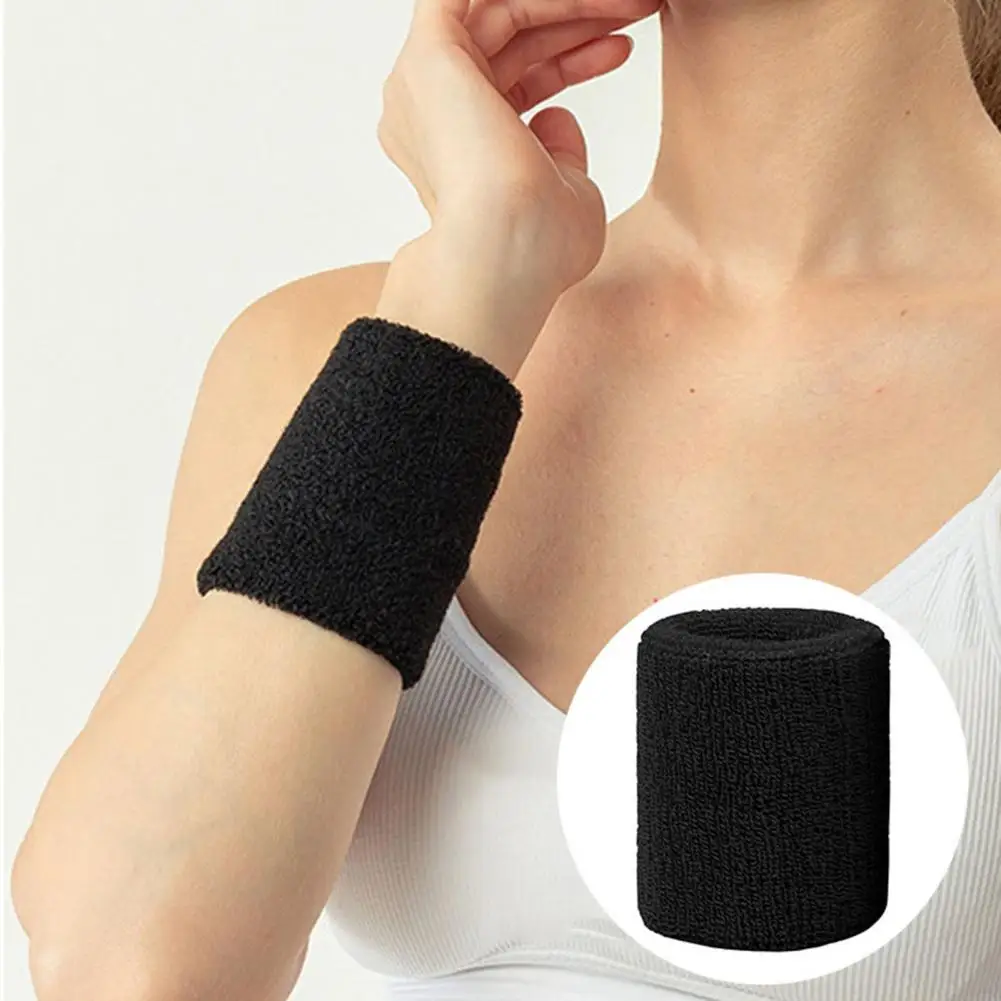 Sports Wrist Guard Highly Absorbent Athletic Wrist Sweatband for Exercise Soft Elastic Wrist Wrap for Quick-drying for Workouts