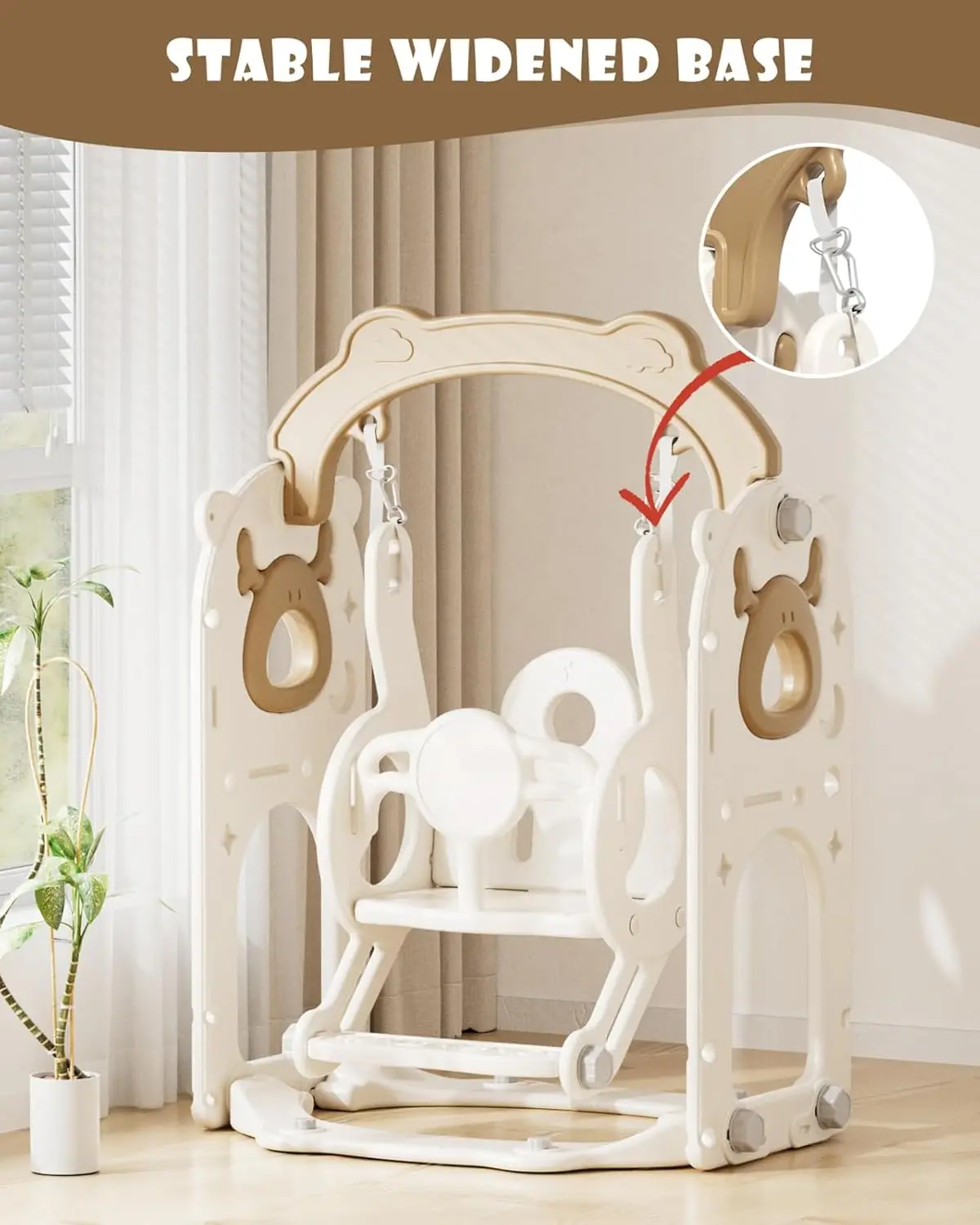 13-in-1 Toddler Slide and Swing Set, Kids Slide for Toddlers Age 1+, Toddler Outdoor Playset New Upgrade with Golf Set, Basketba