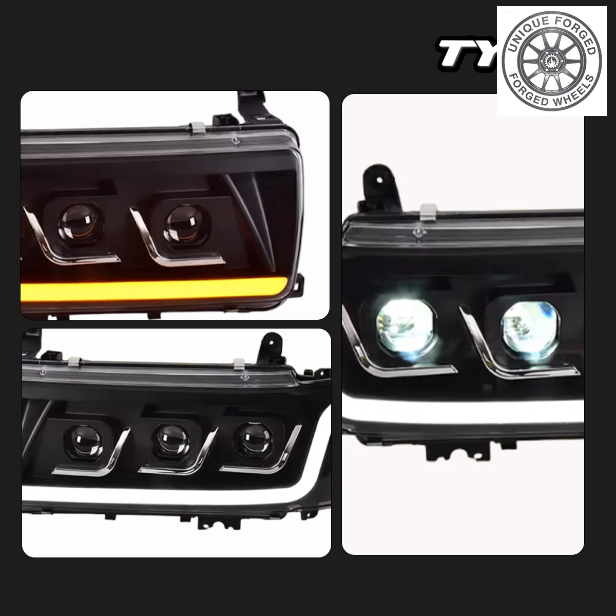 

Задние фонари BC Car для Land Cruiser LC80 (1990-2002), модифицированные под новые динамические светодиодные ДХО и указатели поворота, автомобильные