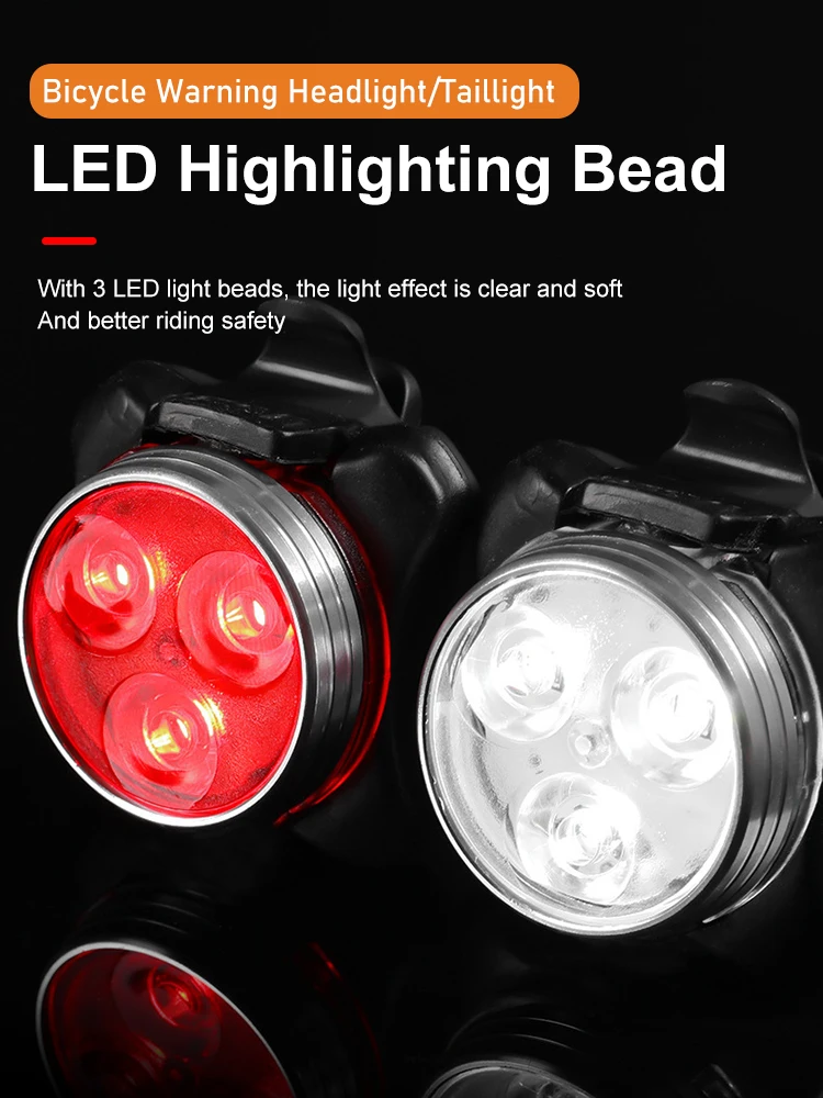 AliExpress cycle zone Portable Mini Bike Front Taillight LED Rechargeable Bicycle Rear Lamp for Night Safety Riding MTB Road Bike Tail Light Headlight