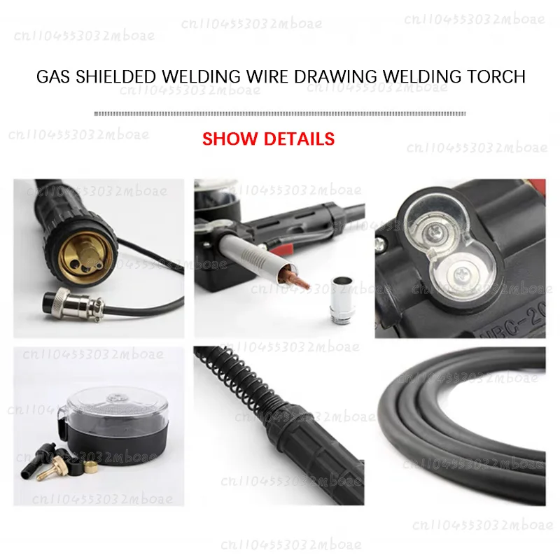 Gas-shielded torch drawing torch second-guarantee  machine European interface welding torch NBC200A