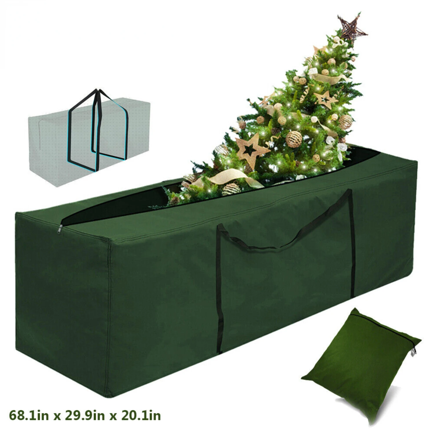 

Легкий, стильный и универсальный органайзер для одежды и сумка для переноски рождественского одеяла — просторный, прочный, защита от пыли — аккуратный, аккуратный магазин