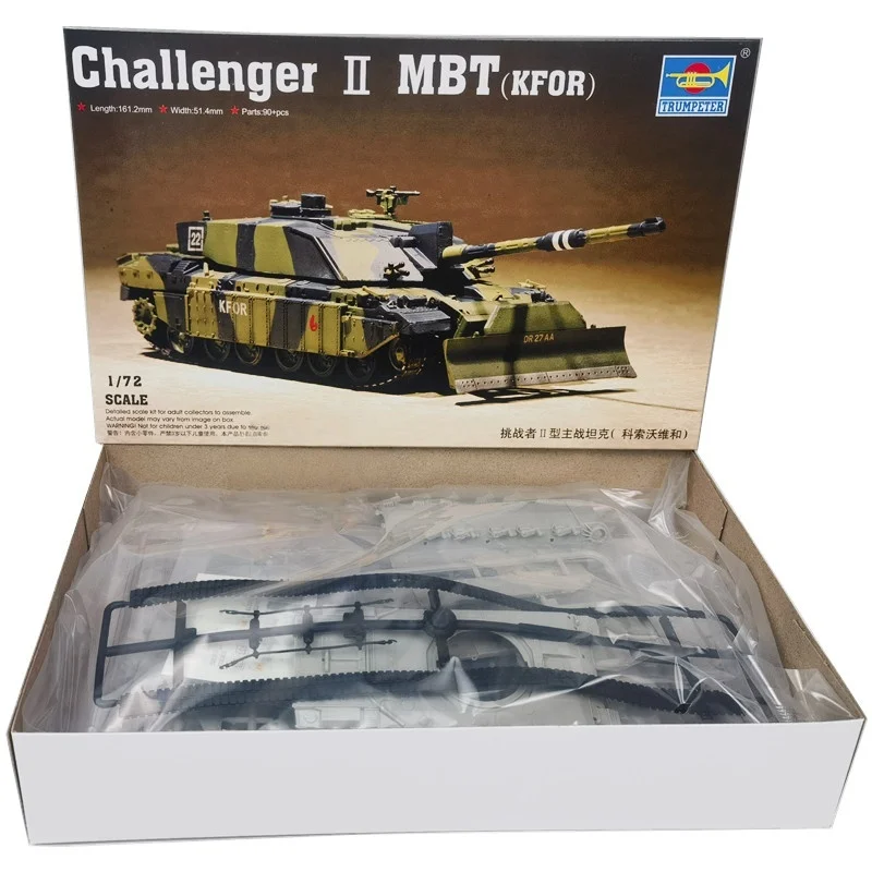TRUMPETER 1/72 Czołg Bojowy Challenger II Model Plastikowy do Składania