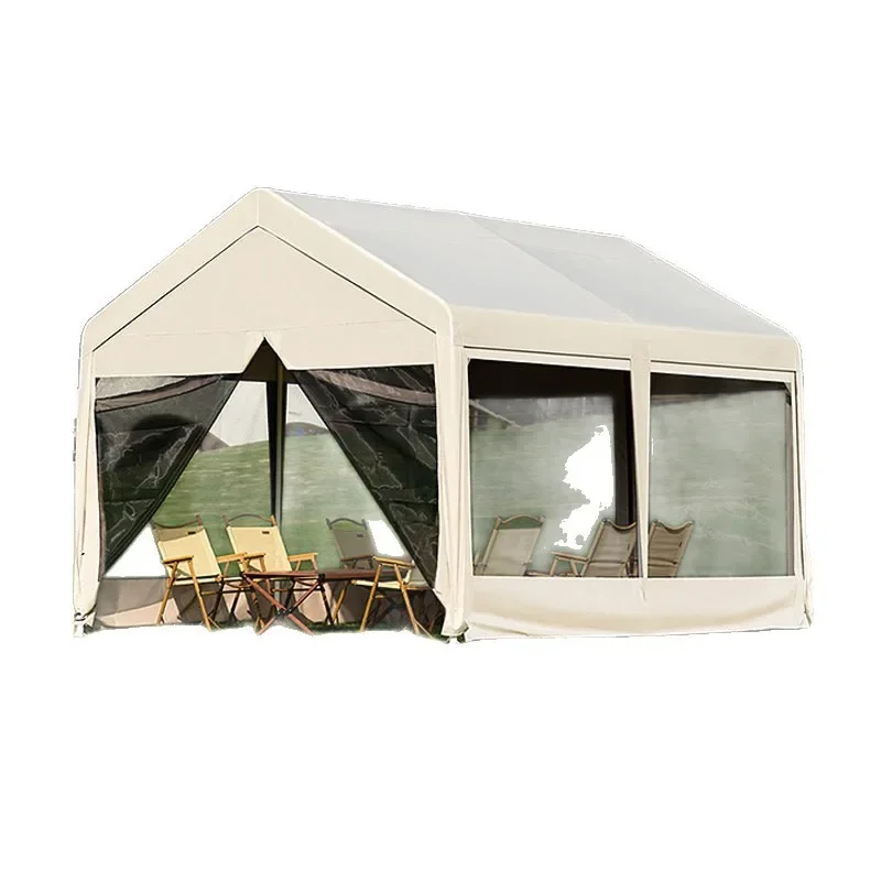 Outdoor camping mesh awning, outdoor catering market stalls, corner sheds, summer rainproof, breathable, anti-mosquito tents