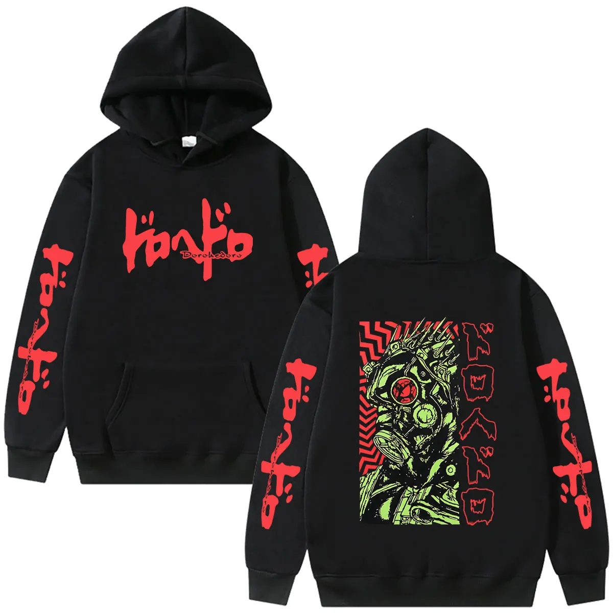 Japanese Anime Dorohedoro Kaiman Graphic Hoodie Men's Rock Gothic Horror Sweatshirt Men Women's Casual Manga Oversized Pullover