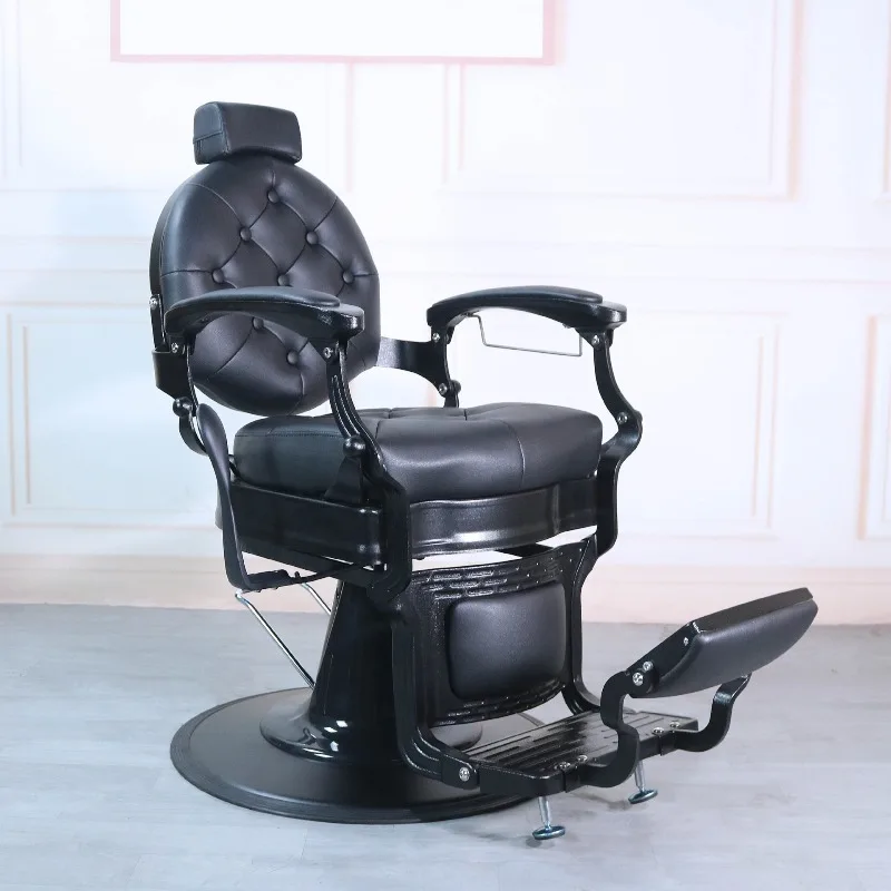 Modern Luxury Leather Barber Chair High Quality Portable Metal Salon Chair for Men Best Prices