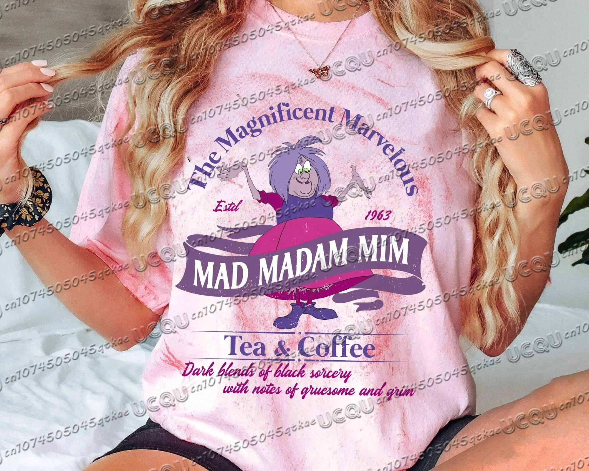 ريترو رائع رائع سيدتي ميم الشاي وشركاه المرأة قصيرة الأكمام ثلاثية الأبعاد تي شيرت مطبوع رحلة عائلية التعادل صبغ تي شيرت رجالي بلايز #5