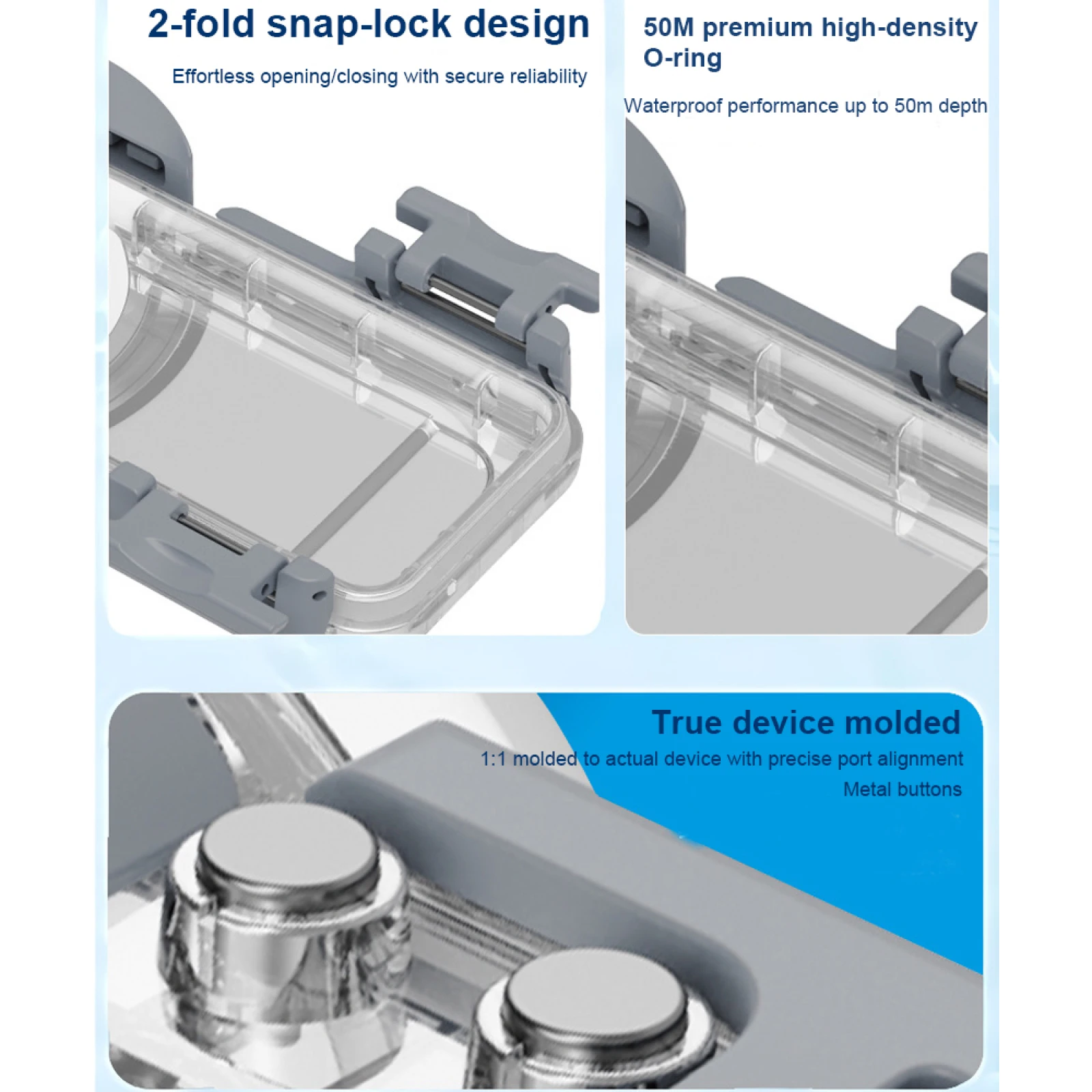 

Invisible Dive Case for Insta360 X5, 50m Waterproof Housing Cover Underwater Diving Shell for Insta 360 X5 Accessories