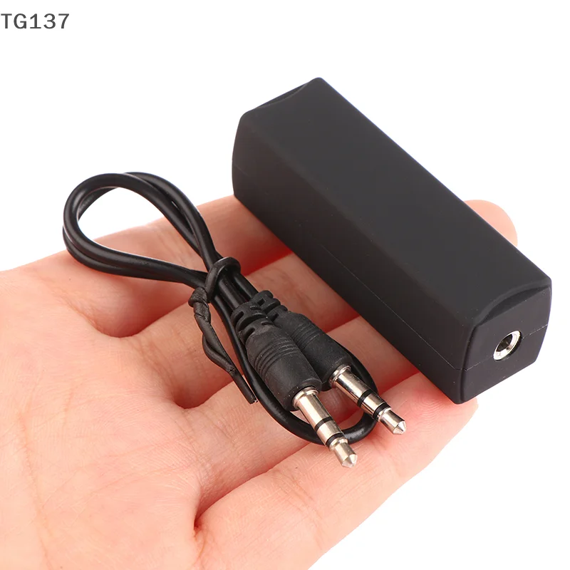 3.5mm Aux Audio Noise Filter Ground Loop Anti-interference Noise Isolator Eliminate For Car Stereo Audio System Speaker Line