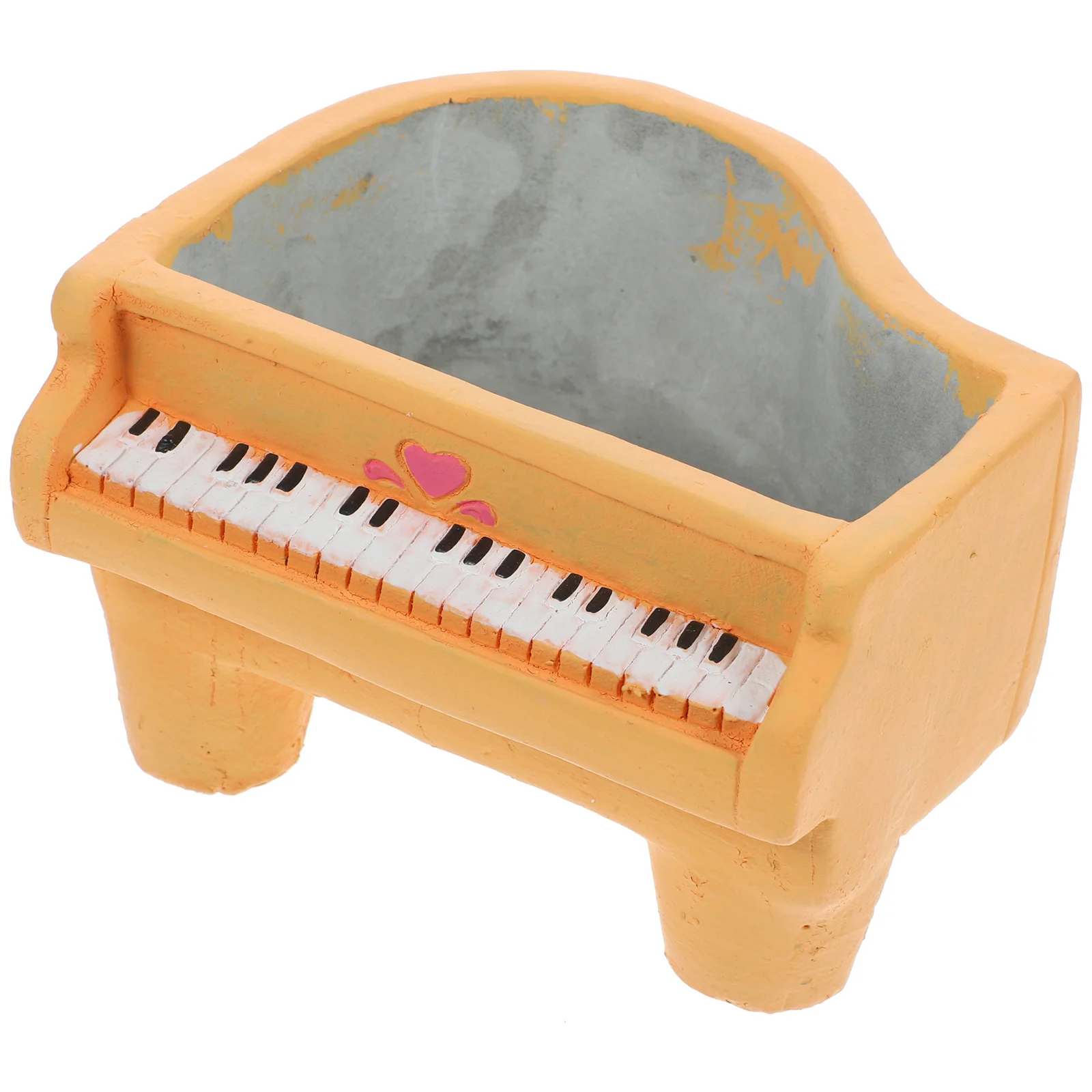 

Cement Piano Key Planter Mini Green Plants Decorative Succulent Flowerpot Gardening Container Home Balcony Office Plant Pot Mini
