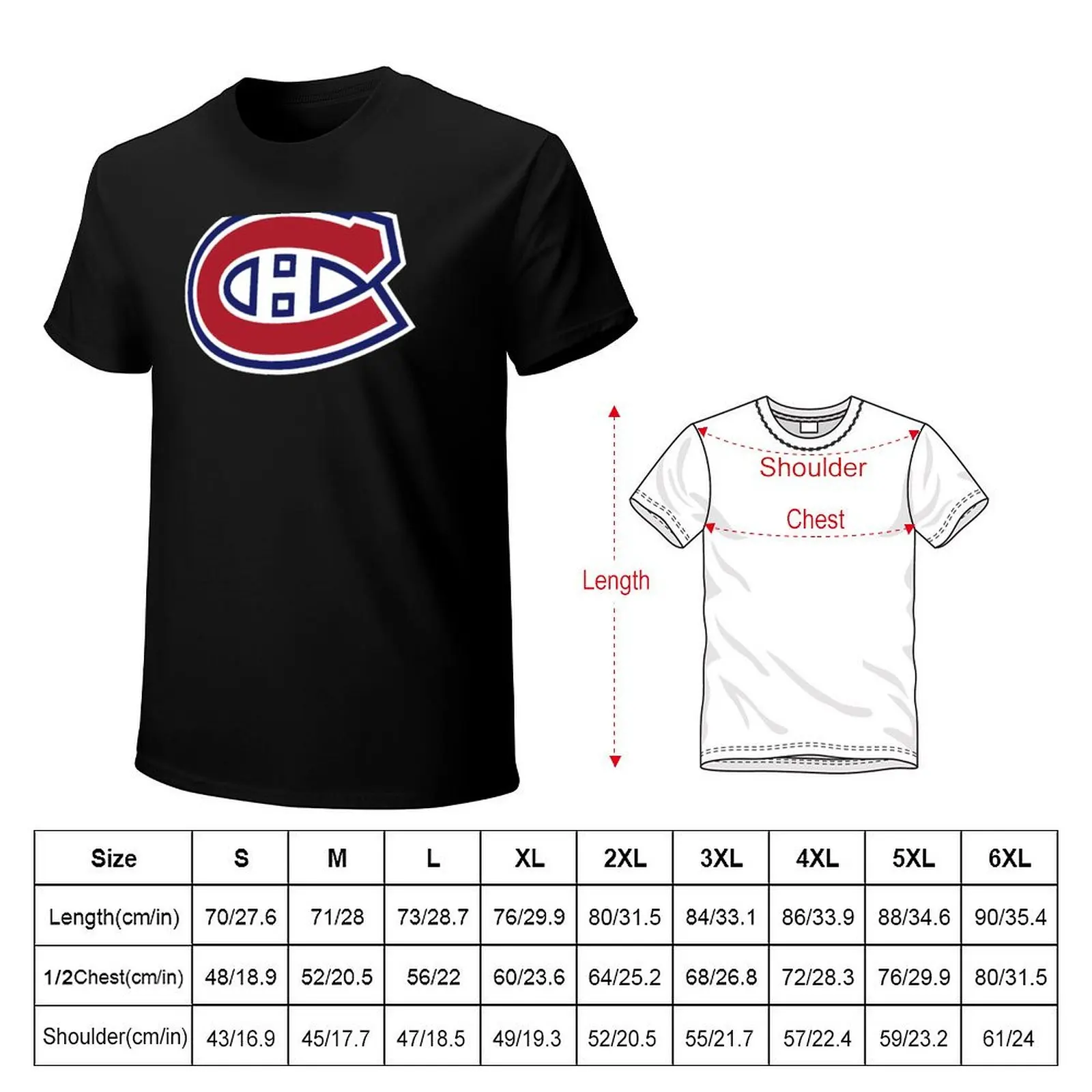 Montreal canadians logo T-shirt oversized new edition oversized t shirts for men