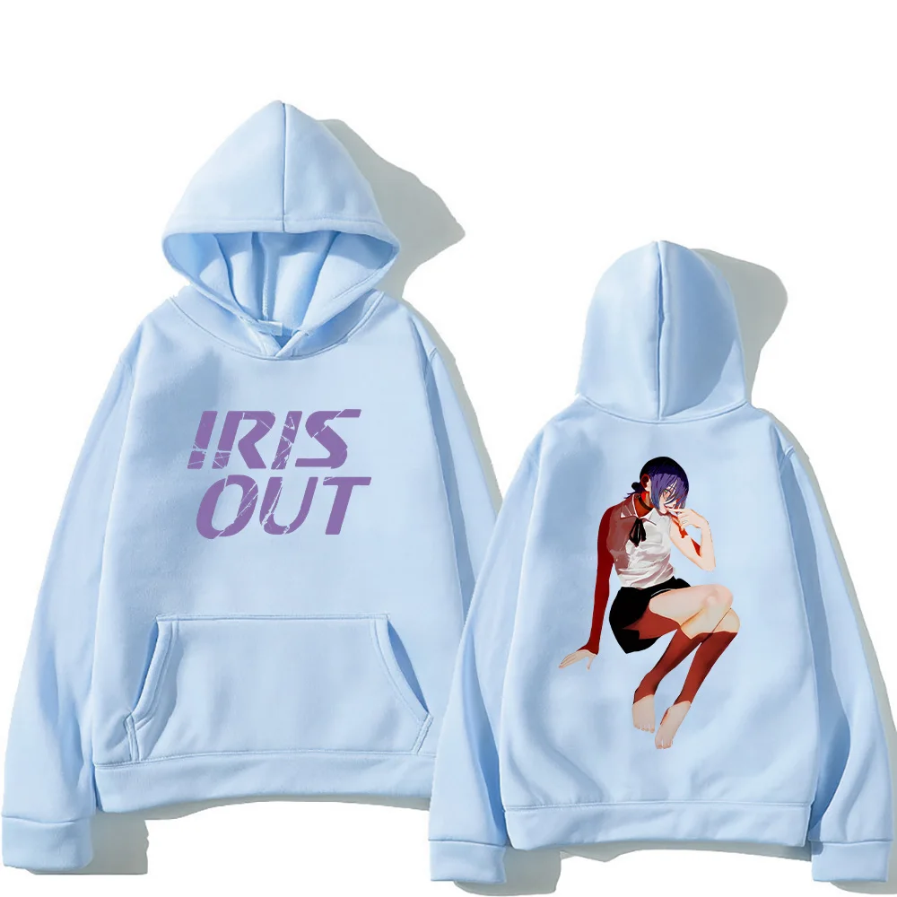 

Толстовки с капюшоном на тему японского аниме «Песня» Yonezu Kenshi IRIS OUT, одежда с мультяшным принтом, кавайный свитшот для девочек, женский и мужской пуловер в стиле манга