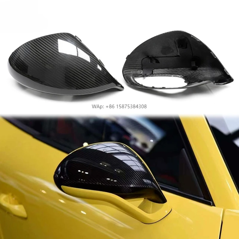 

LHD 991.2 Gt3 Dry Carbon Mirror Cover for 911 Gt2 Gts 981 Gt4 991 Real Carbon Car Reversing Mirror Cover