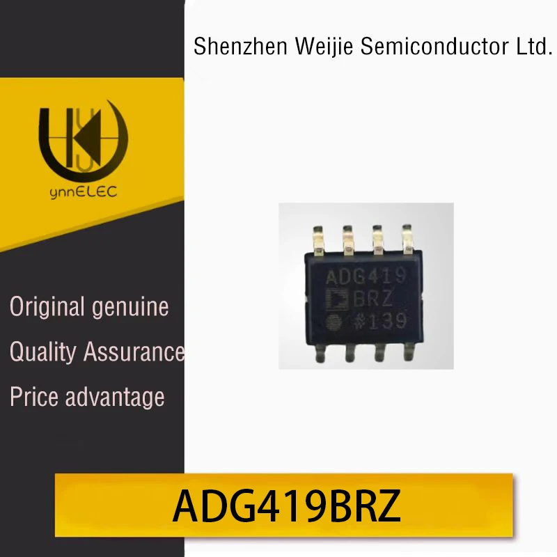 Genuine ADG419BRZ-REEL LC2MOS Precision Analog Switch Chip Silk Screen SOP8 Package