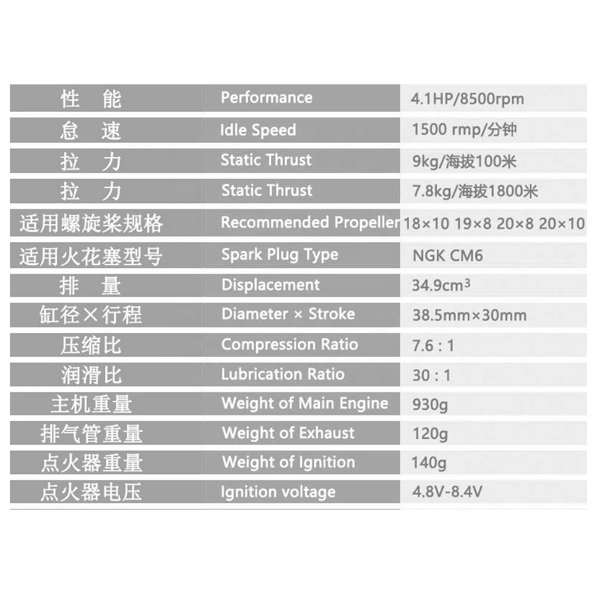 محرك DLE35RA g 4.1HP لأجزاء محرك طائرة RC #2