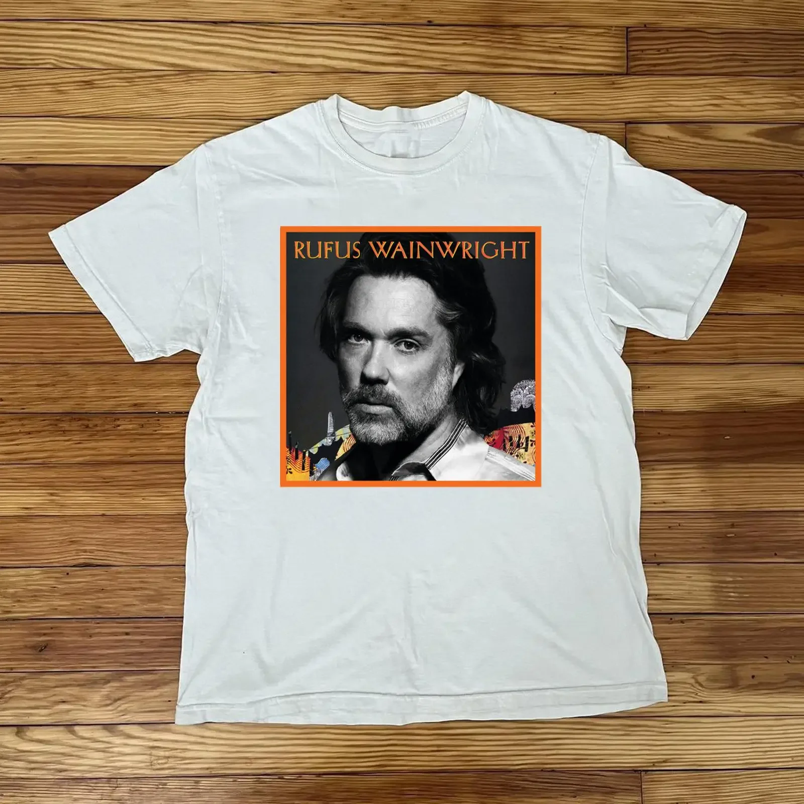 Camicia Rufus Wainwright bianca in cotone taglia intera S 5XL CL647 vintage Washed Stylish Versatile graphic Slightly fashion