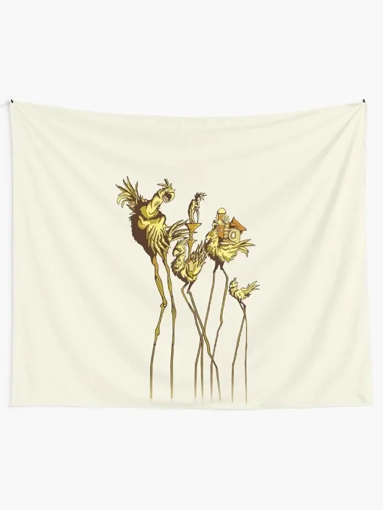 Dali Chocobos Tapestry Room Aesthetic Decor Decor For Bedroom Aesthetics For Room Decoration For Home Tapestry