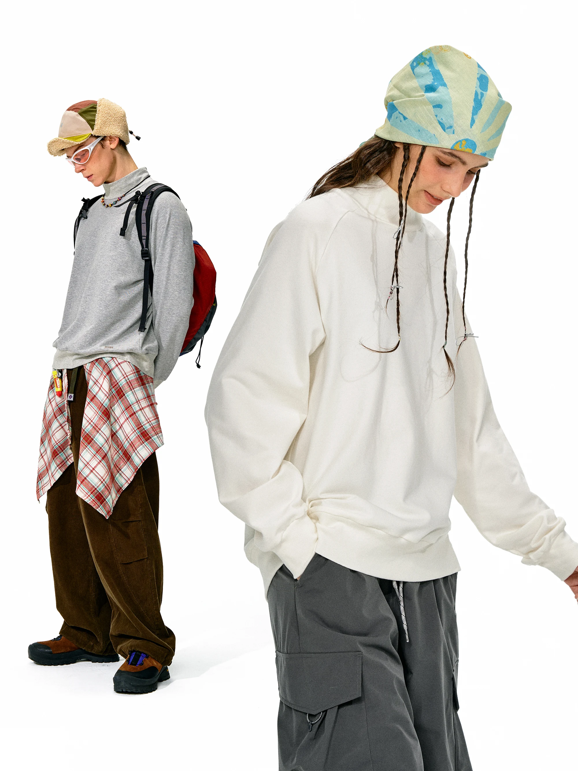 

Nome Men's Basic Long Sve Crew Ne Sweatirt Commute Outdoor f-High Collar Pure Color Embroidered Logo Softwear