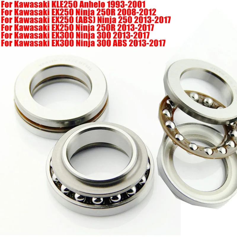

For Kawasaki EX250 EX300 Ninja 250R 250 300 ABS KLE250 Anhelo 1993 1994 1995 1996-2001 Motorcycle Steering Stem Bearing Seal Kit