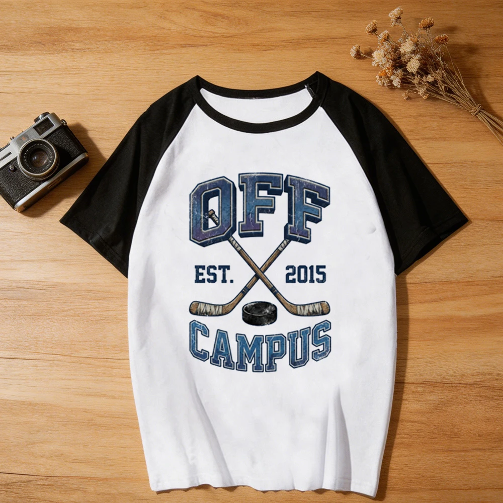 Off Campus t shirt girl gyaru harajuku party cute goth t-shirt aesthetic goth alternative  party funny