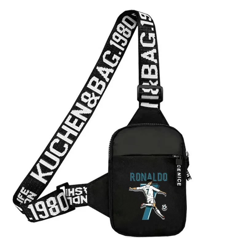 กระเป๋าคาดลำตัวคริสเตียโน่ โรนัลโด้ CR7 กระเป๋าสะพายไหล่ใบเล็ก กระเป๋าคาดอกขนาดใหญ่ กระเป๋าคาดลำตัวแบบสลิงสำหรับผู้ชาย กันน้ำ