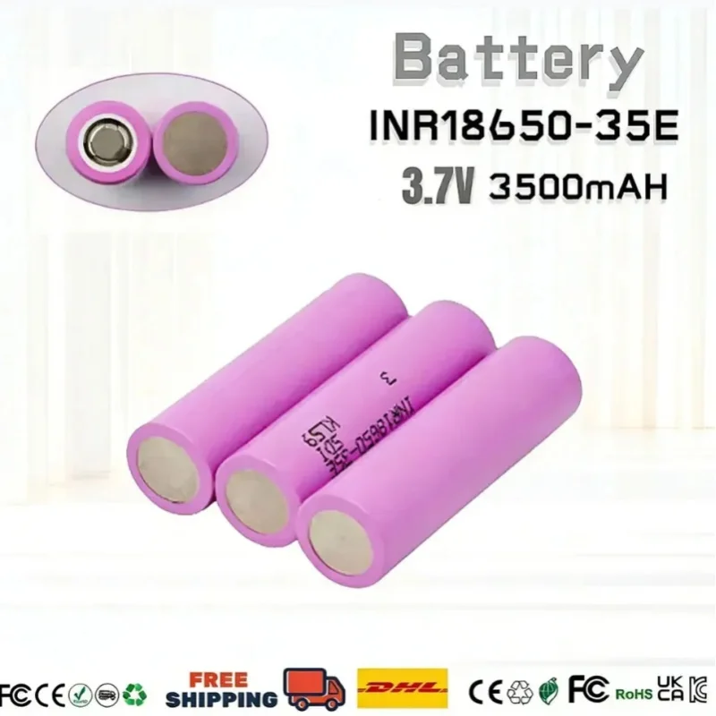 3,7V 3500mAh 18650 Akku 35E INR18650 20A Lithium-Ionen-Akku Ersatz-Außenakku Versand aus Polen