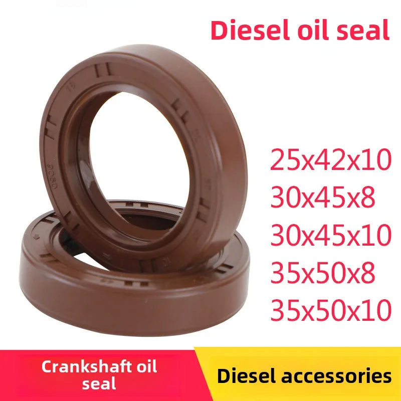 1Pcs air-cooled diesel engine 35 * 50 * 8/10 30  45  8/10 25  42  10 speed control box side cover side cover oil seal