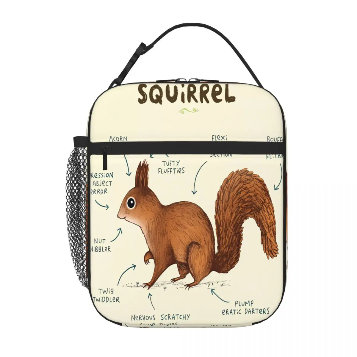 Bestselling Anatomy Of A Squirrel Rugged Sports Lunch Bag Nursery Food Bento Bag