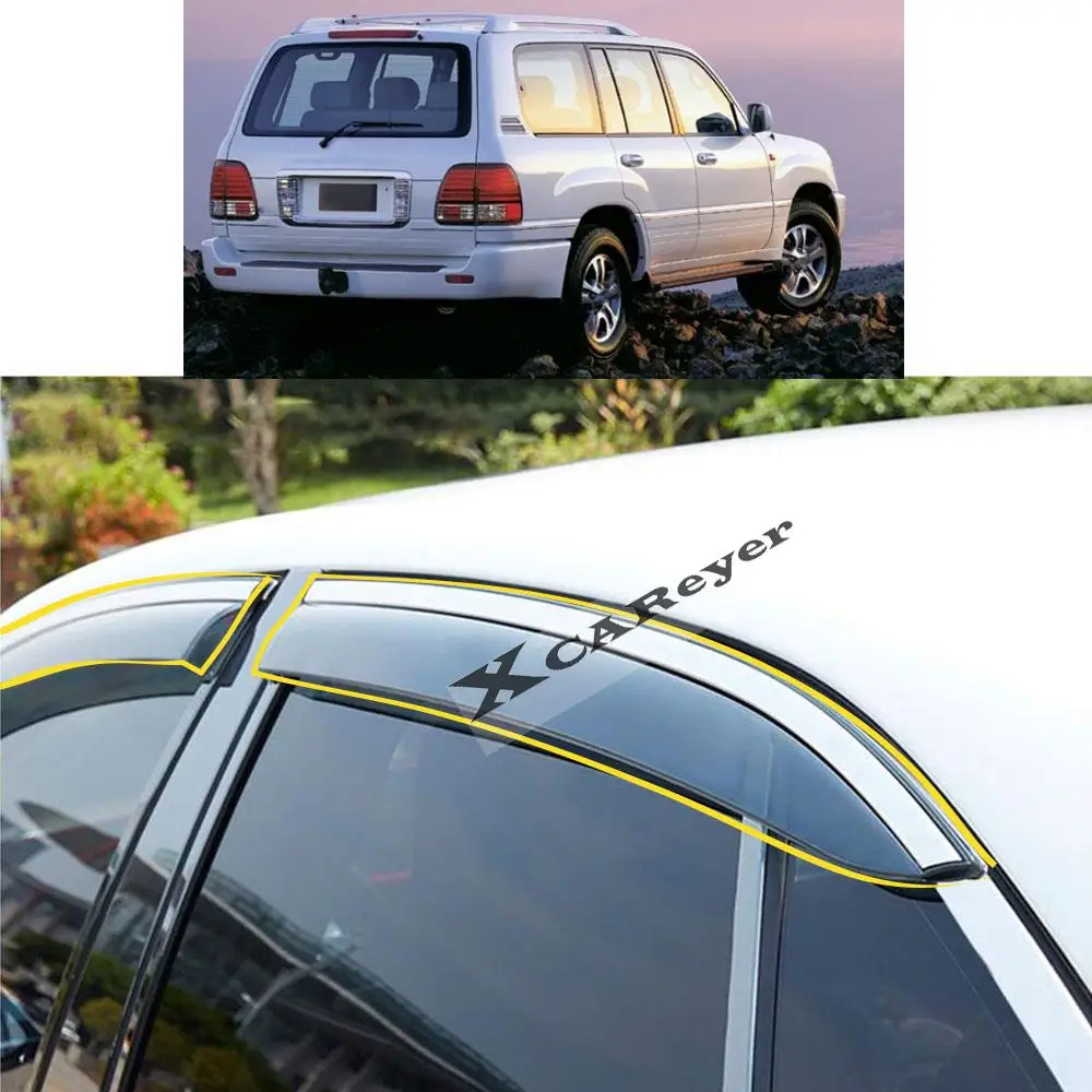 

For LEXUS LX LX450 LX470 LX570 2003 2004 2005 2006 2007 Car Sticker Plastic Window Glass Wind Visor Rain/Sun Guard Vent