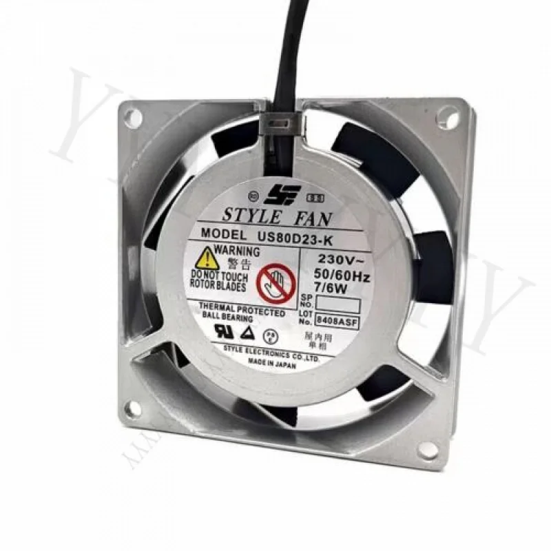 

Y+ ДЛЯ СТИЛЯ ВЕНТИЛЯТОР US80D23-K AC230V 8CM 8025 7/6W Вентилятор переменного тока с алюминиевой рамой