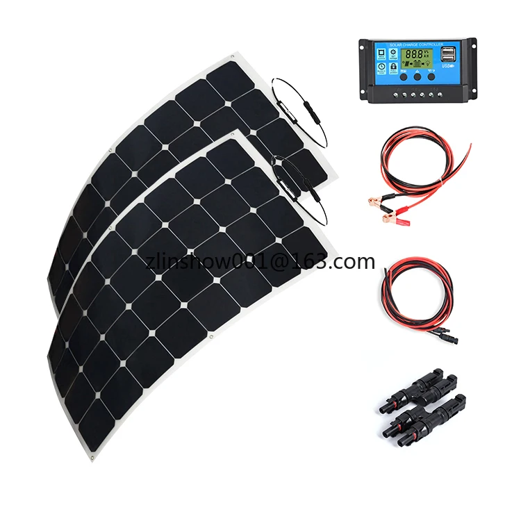 

solar sunpower cells 200w flexible solar panel energy systems for RV