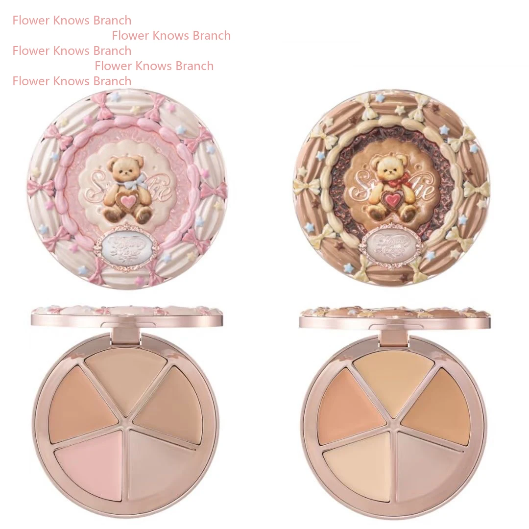 Flowerkaren THE SWEETIE BEAR COLLECTION Set regalo per trucco All In Shimmer Eye Shadow Palette Blush Powder Lip Jelly Confezione regalo
