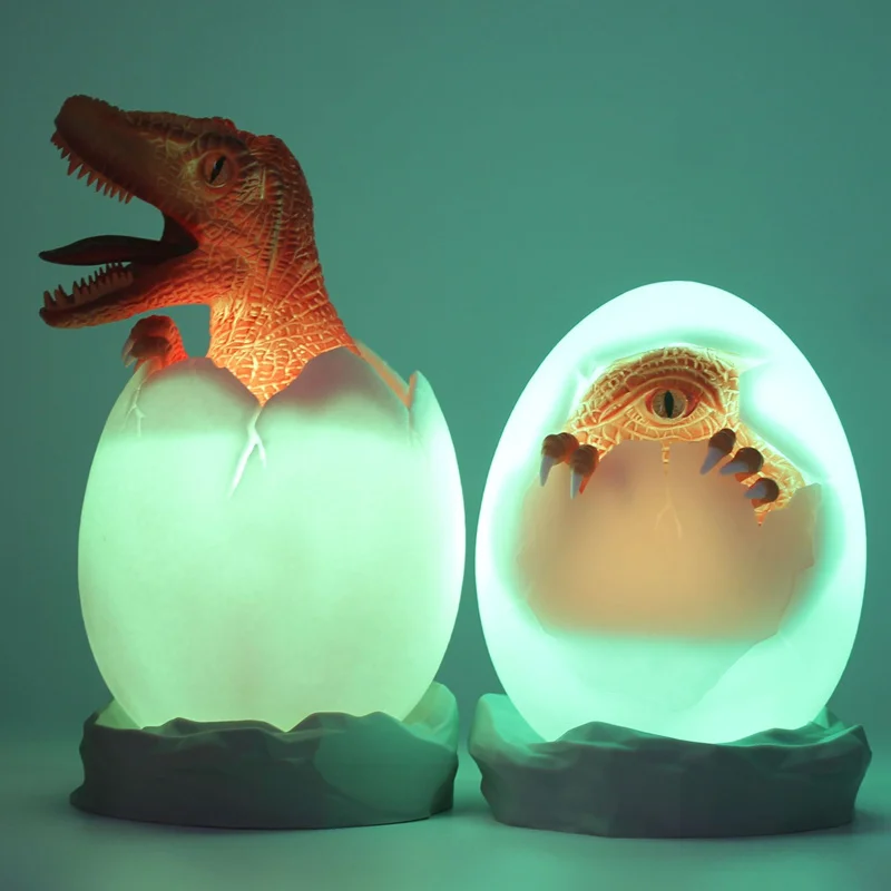 Ambient Lamp Novelties Dinosaur Egg Night Light Touch/Remote Control Bedroom Atmosphere Lamp Children's Gift Bedside Light