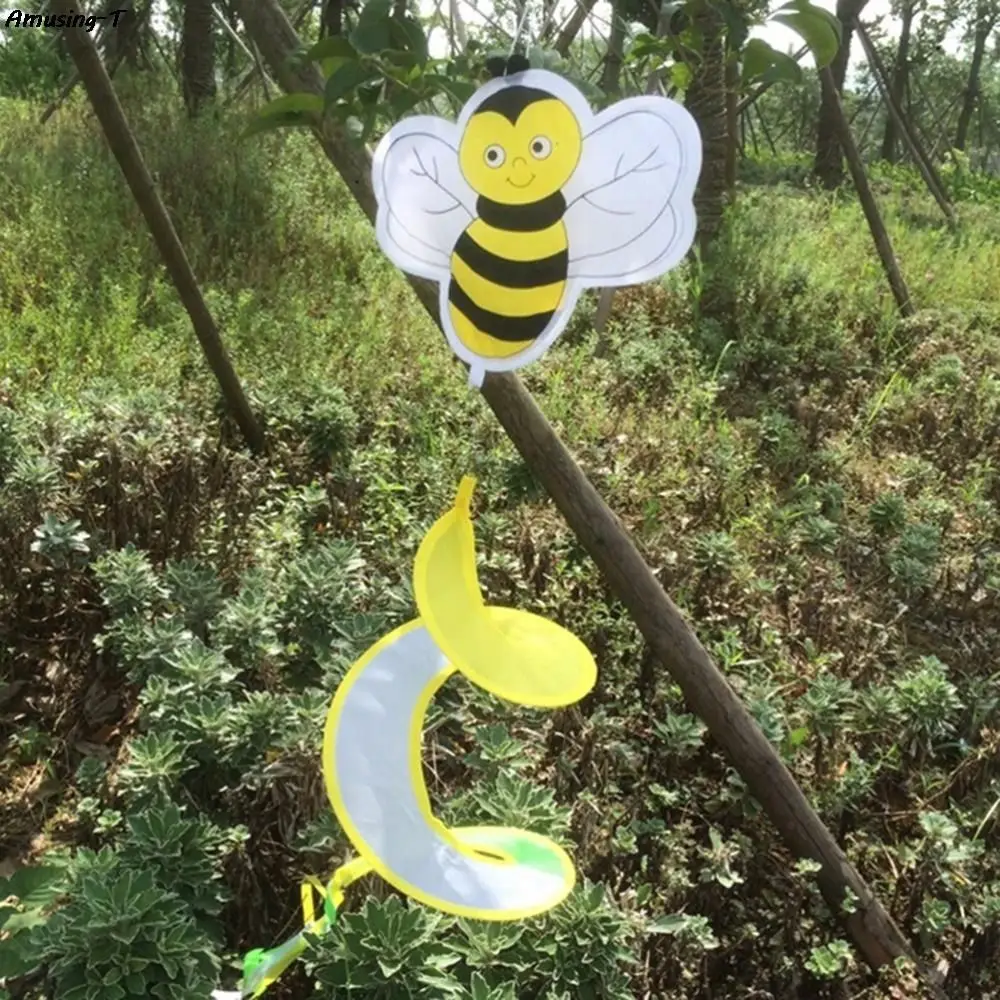 조경 장식 다채로운 동물 풍차 무독성 매달린 나선형 풍경종 녹슬지 않는 어린이 공예 유치원